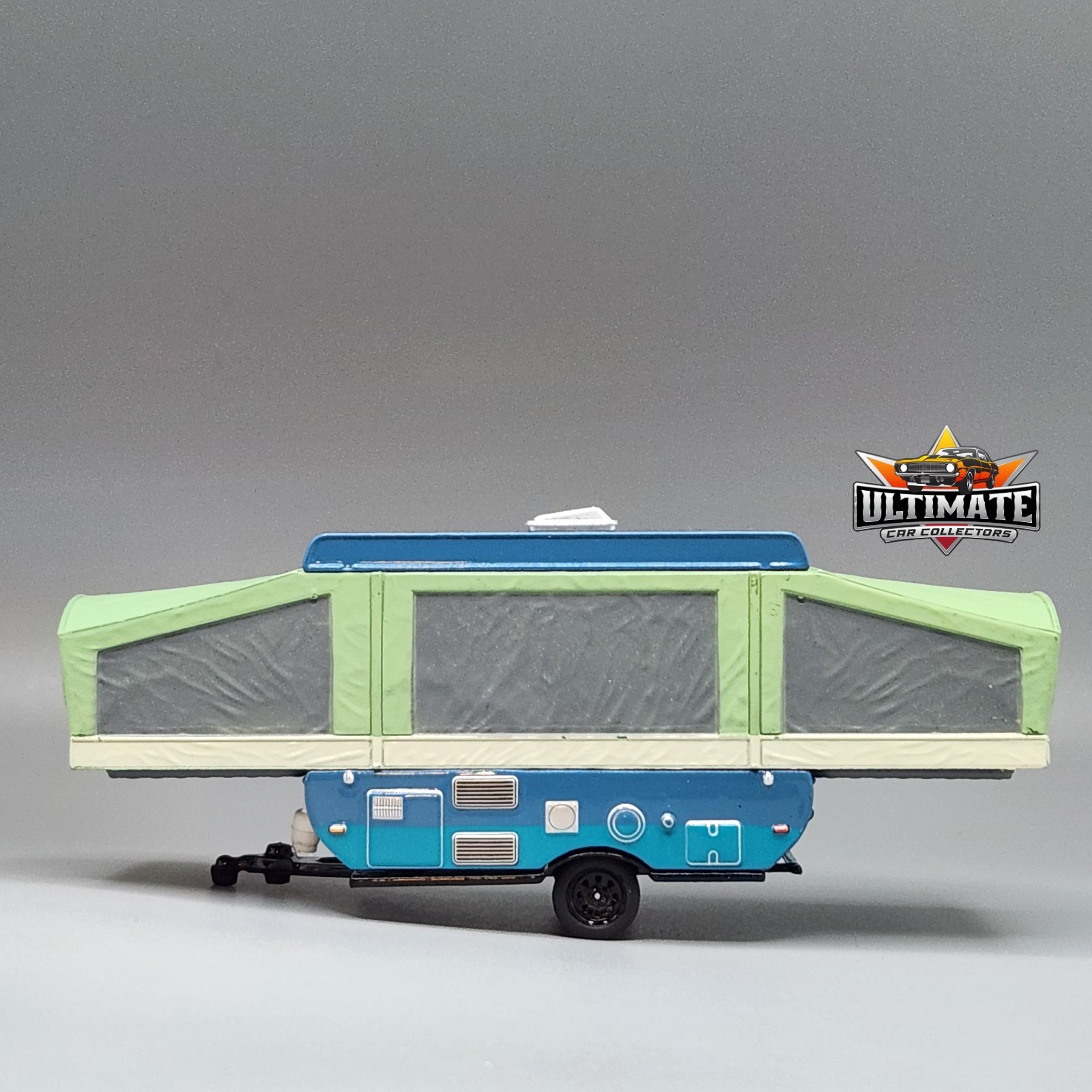 Pop-Up Camper Trailer Collectible 1/64 Scale Diecast Model Collector Car