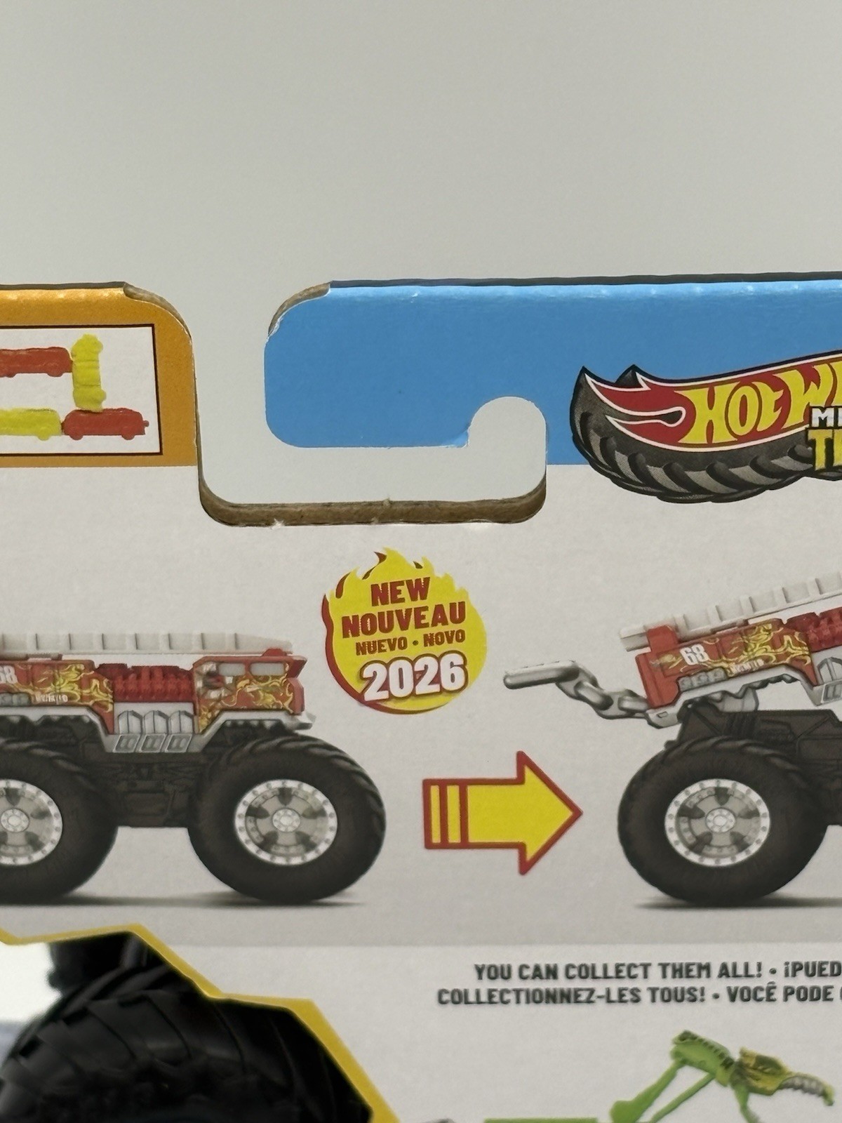 2026 Hot Wheels Monster Trucks Attack Pack HW 5-Alarm Red Fire Truck