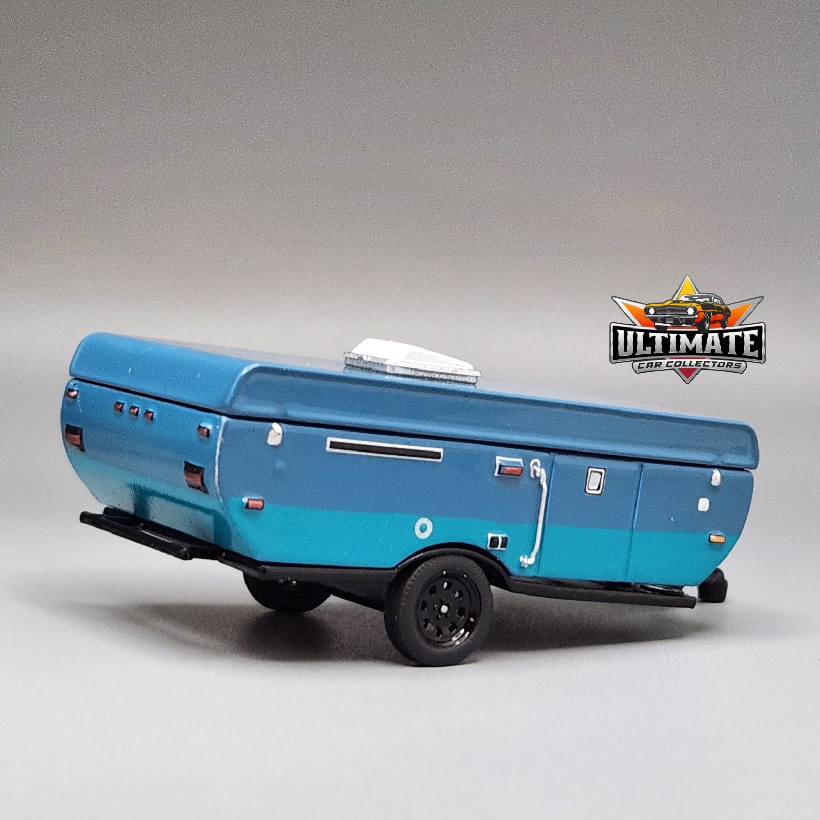 Pop-Up Camper Trailer Collectible 1/64 Scale Diecast Model Collector Car