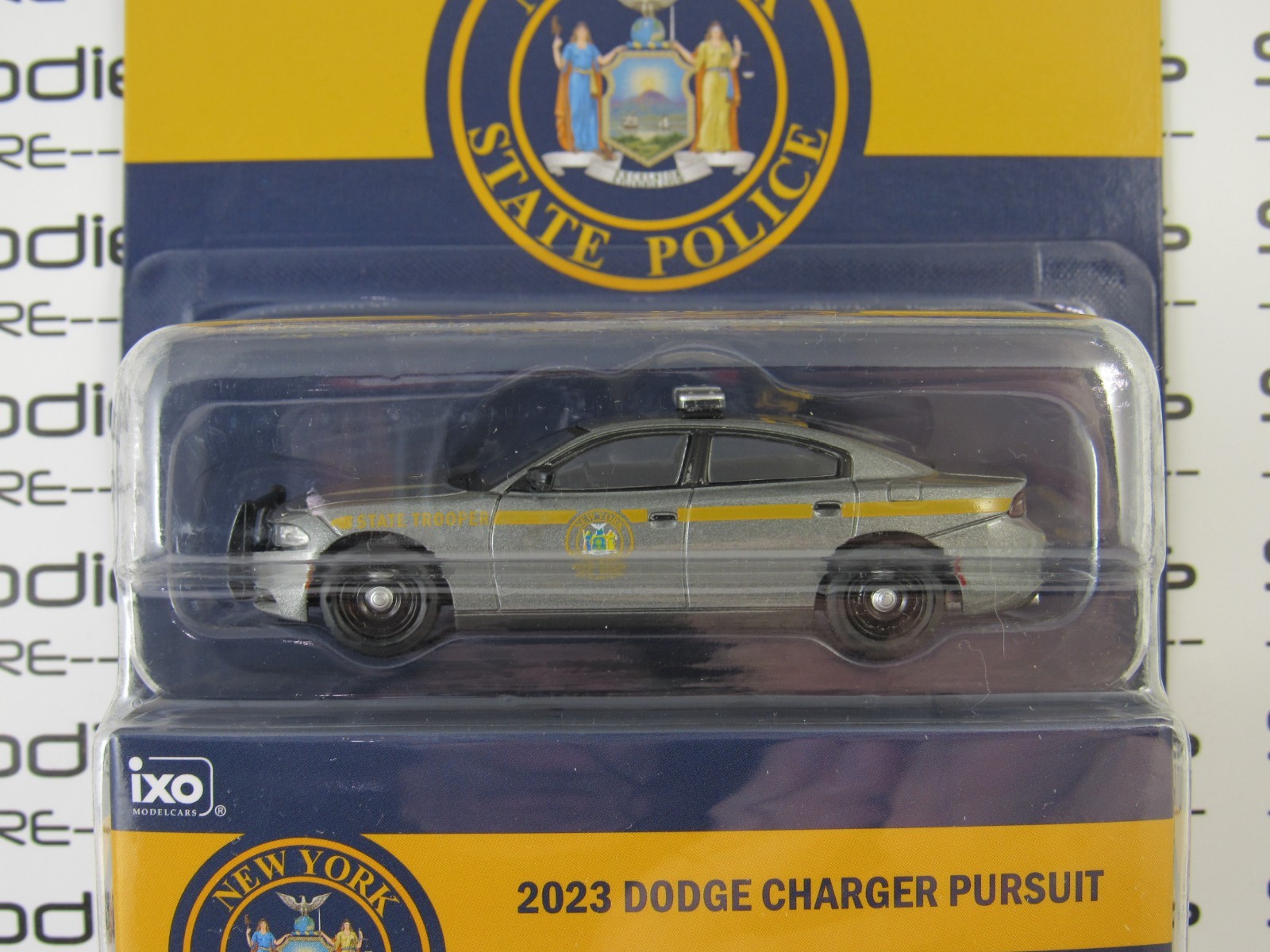 2026 IXO America 1:64 New York State Police Trooper 2023 DODGE CHARGER PURSUIT
