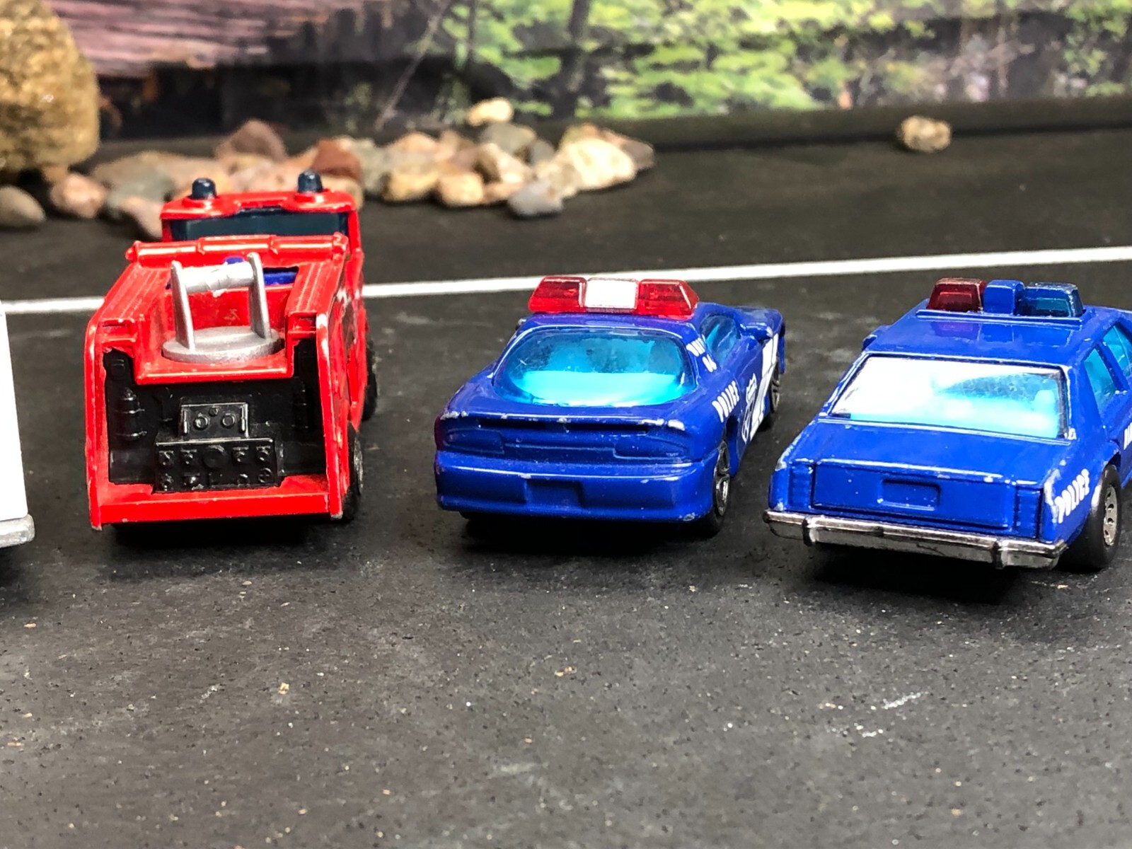 6 VTG Matchbox 1:63 1:69 POLICE/FIRE RESCUE CARS Camaro Z-28 FORD LTD AS-IS
