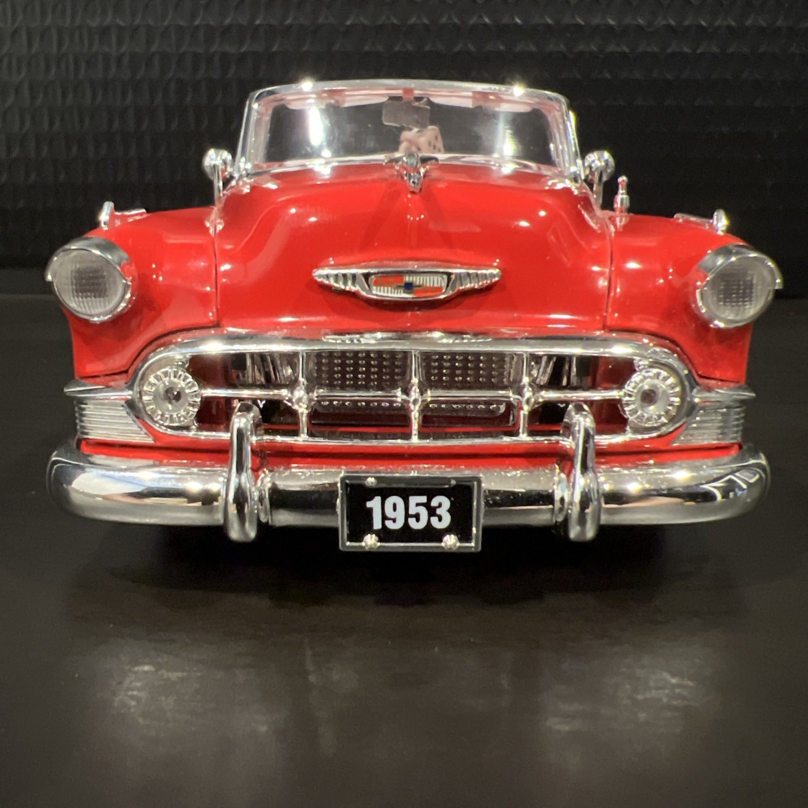MINT 2001 Jada Street Low 1953 Chevy Bel Air Red 1/24 Lowrider Convertible Car