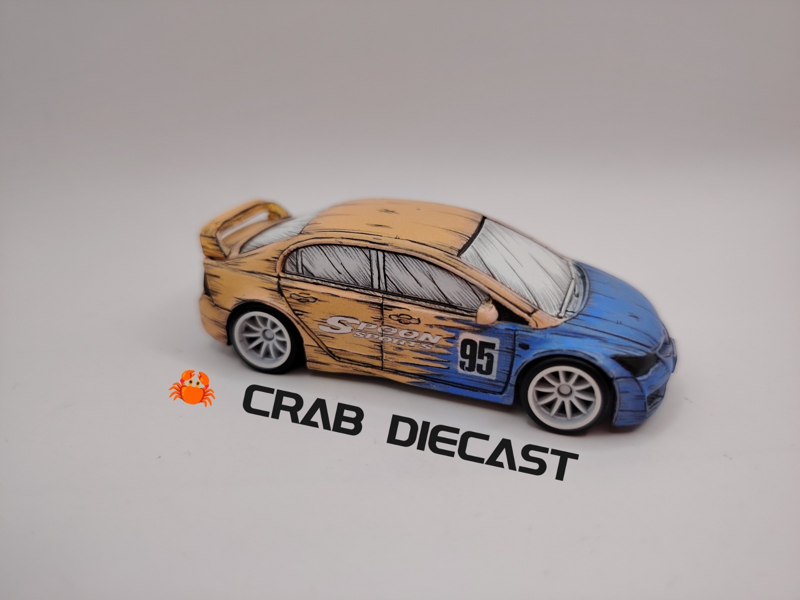 Hot Wheels Premium Honda Civic FD2 [Custom 2D Hand Drawn]
