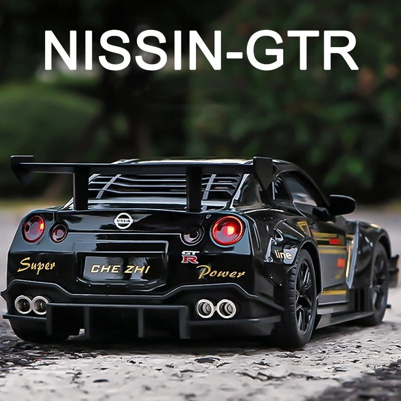 1:32 Nissan Skyline Ares GTR R35 Diecast Toy Vehicle Light Car Free Shipping New
