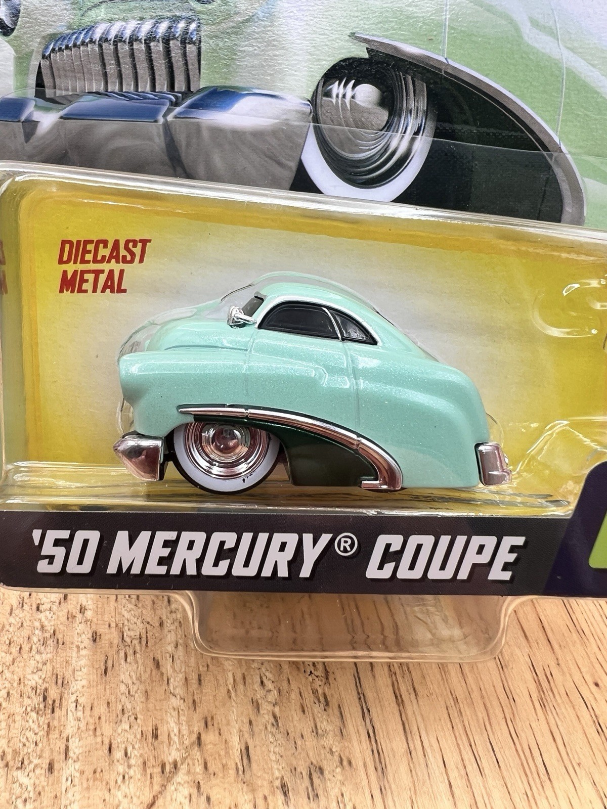 CarTuned Series 10 ’50 Mercury Coupe Diecast Metal Car Light Green Kustoms 🛞🛞