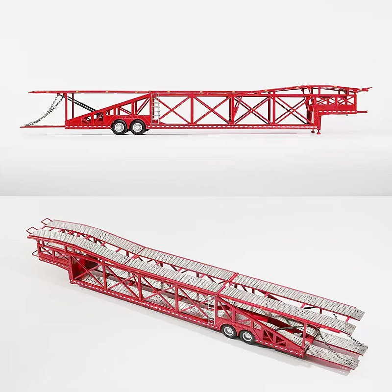 1:64 GCD Jumbo Double-layer Alloy Car Carrier-Extra-long Giant Transport Model