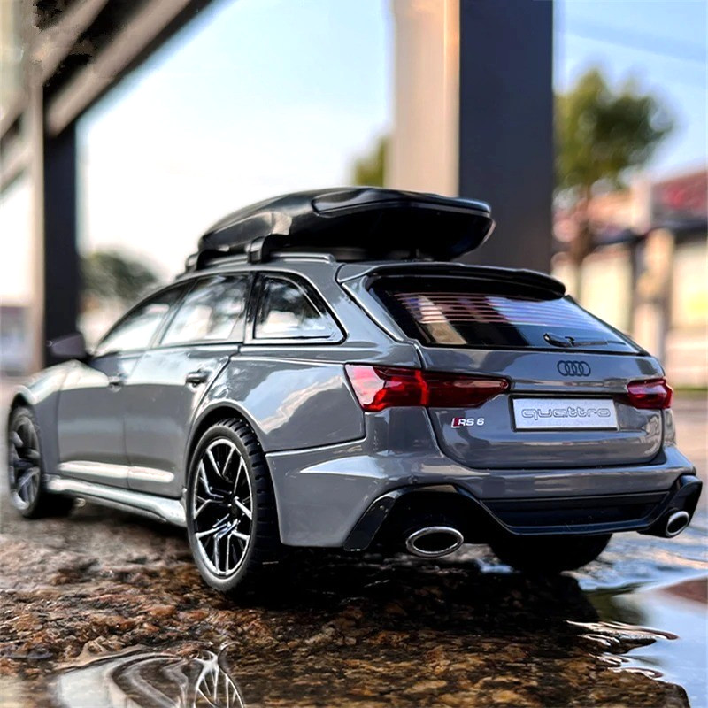 NEW 1:32 Diecast Model for Audi RS6 Avant Vehicle Car Toy Sound & Light Toy Gift