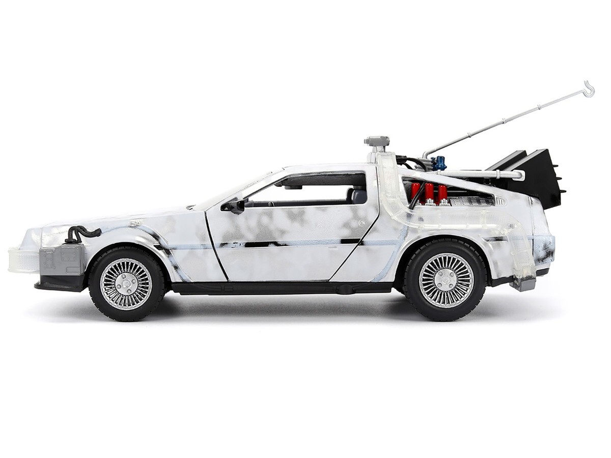 JADA BACK TO THE FUTURE DMC DELOREAN TIME MACHINE 1/24 FROSTED VERSION 36145