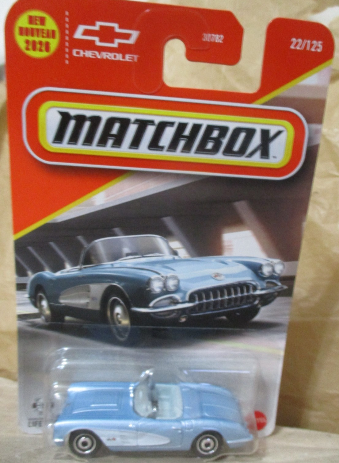 Matchbox 1-125 series #22 1958 Chevrolet Corvette 1/64 Scale Diecast