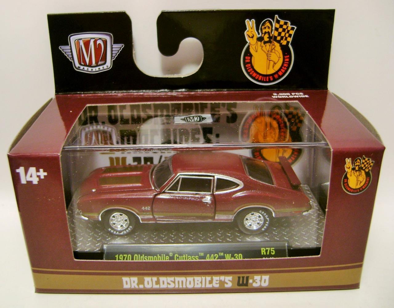1970 ’70 OLDSMOBILE OLDS CUTLASS 442 W-30 R75 M2 MACHINES DIECAST 2024