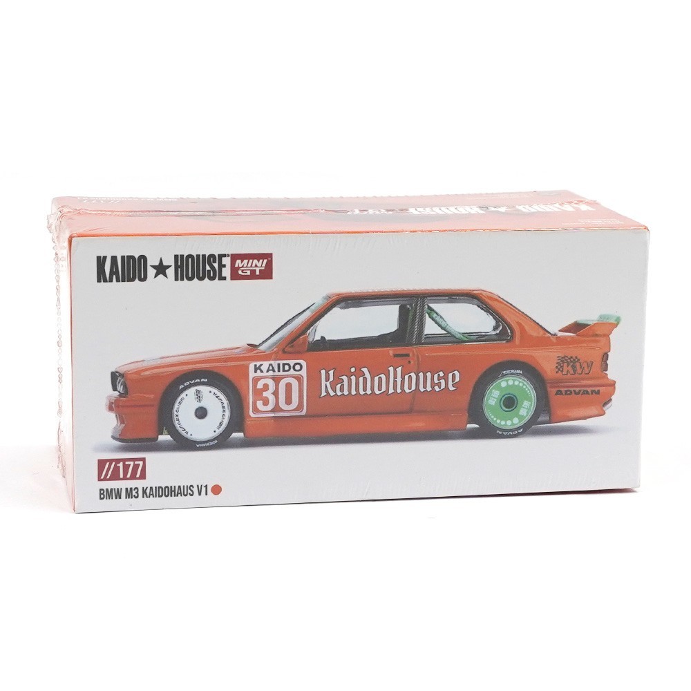 MINI GT x KAIDO HOUSE BMW M3 E30 KAIDOHAUS V1 1/64 DIECAST ORANGE KHMG177