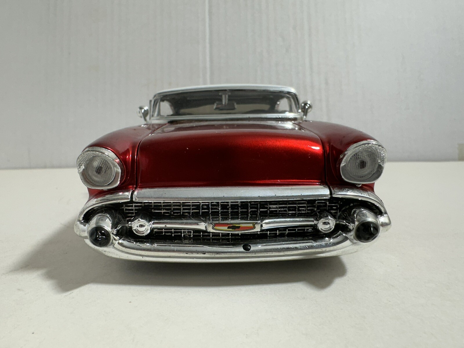 JADA DUB CITY 1957 CHEVY BEL AIR CANDY RED 1:24 DIECAST MODEL CAR NEW NO BOX