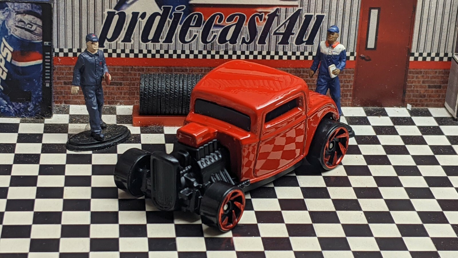 HOT WHEELS 1932 FORD LOOSE 1:64 SCALE CUSTOM “RED” COLLECTION SERIES