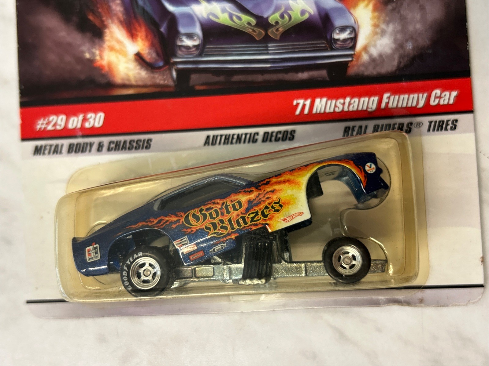 Hot Wheels Drag Strip Demons # 29 Go To Blazes 71 Mustang Funny Car