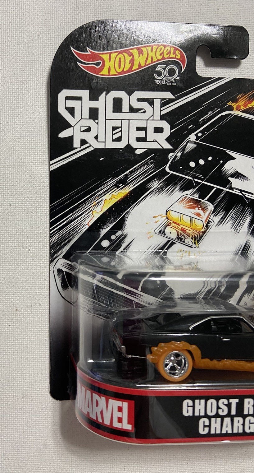 Hot Wheels Premium Retro Entertainment Marvel GHOST RIDER Charger 3/5 Mattel