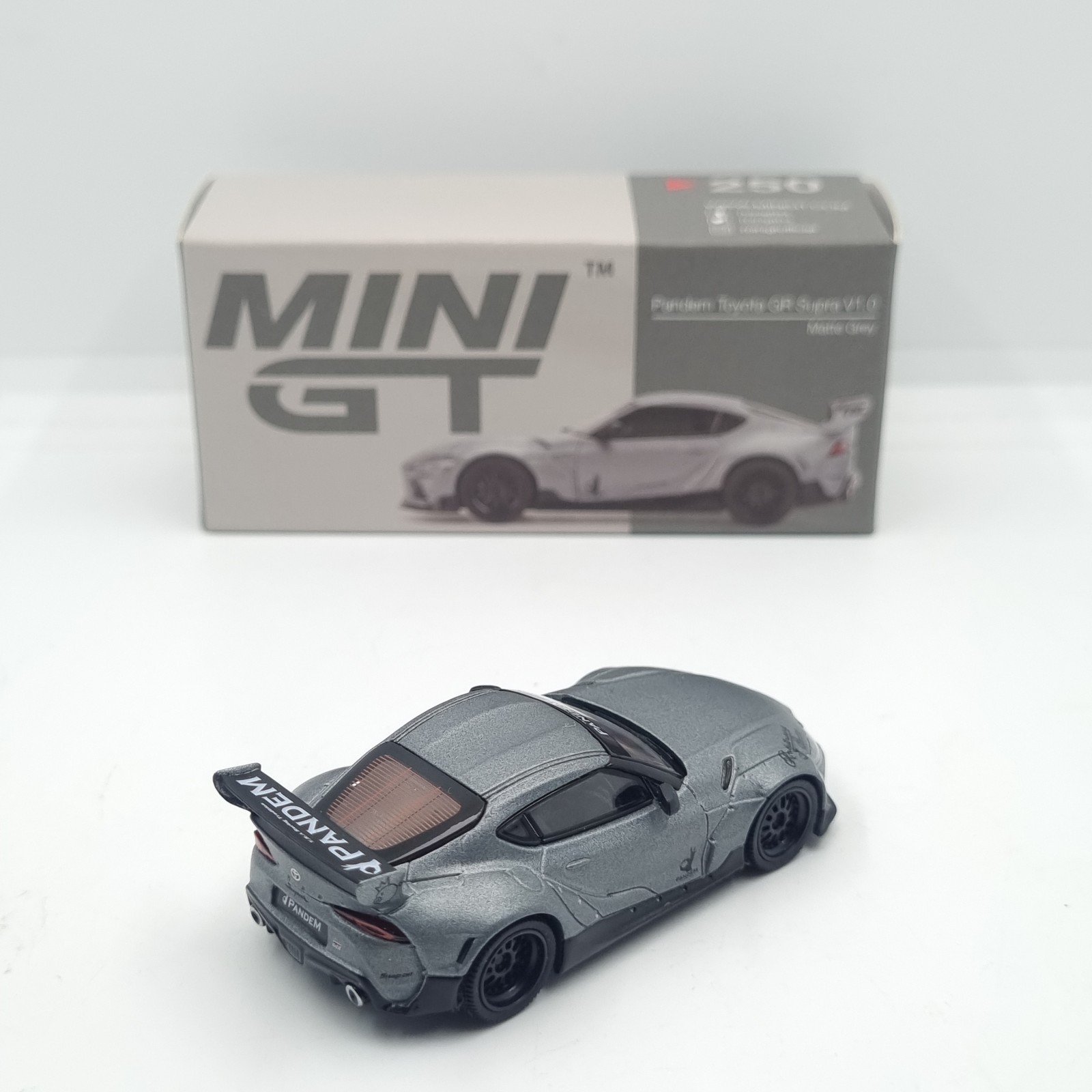Mini GT Pandem Toyota GR Supra V1.0 Matte Grey RHD MGT00250-R