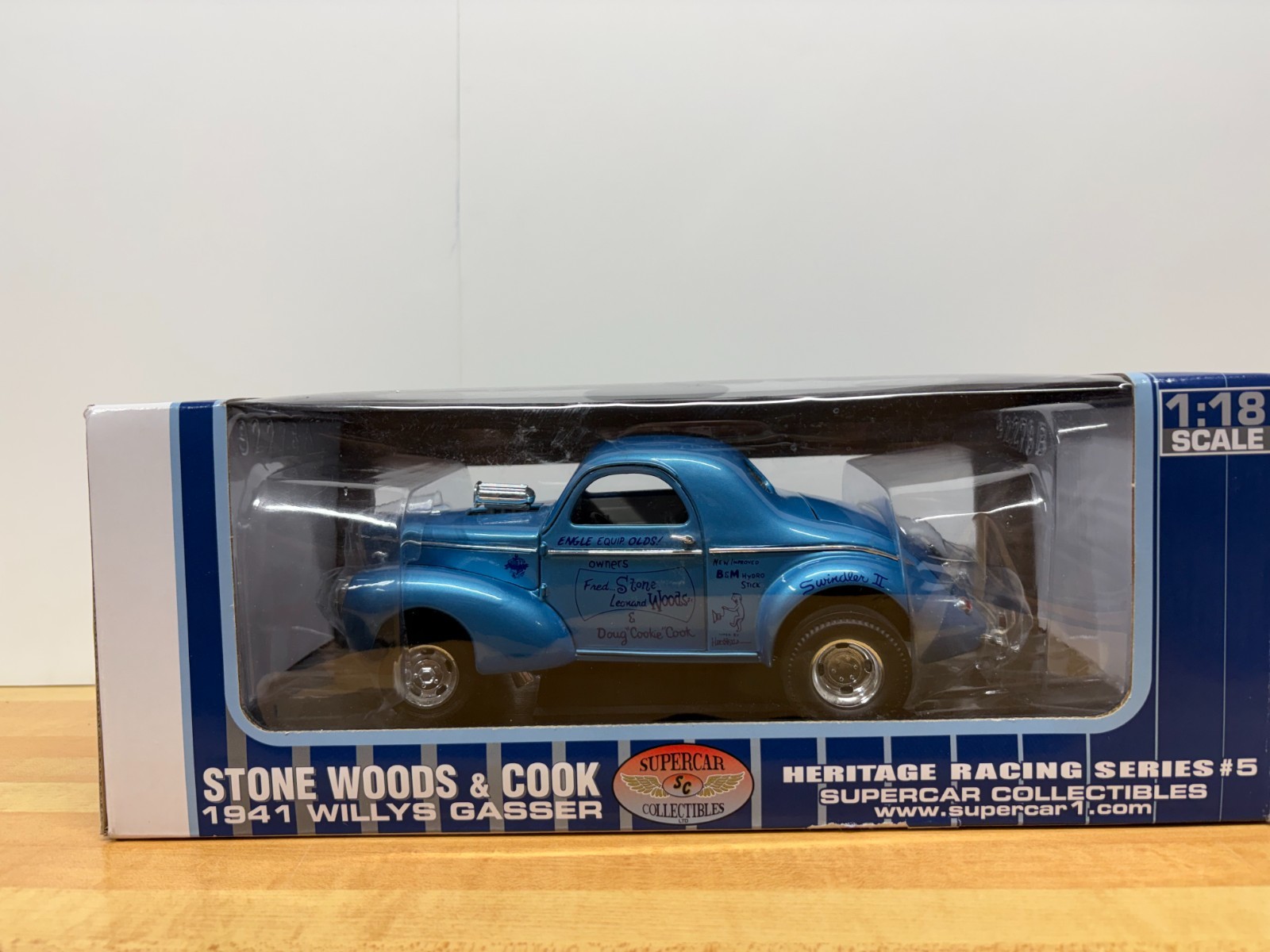 1941 Willys STONE WOODS & COOK Drag Car 1:18 Precision Minitures