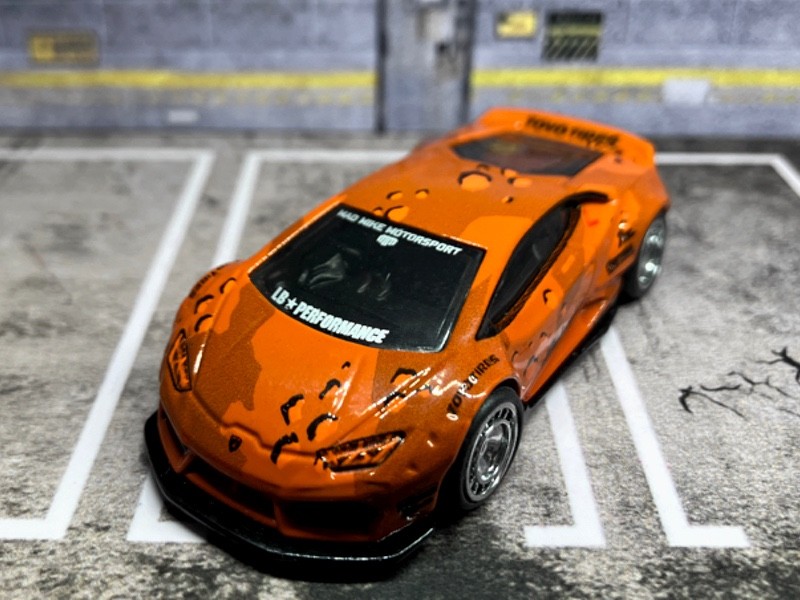 CUSTOM LB-WORKS Lamborghini Huracan • Custom Color • Hot Wheels Premium Car
