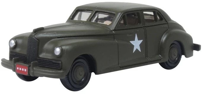 Oxford 1942 Packard Clipper Touring Sedan U.S Army Staff car 1/87 HO diecast