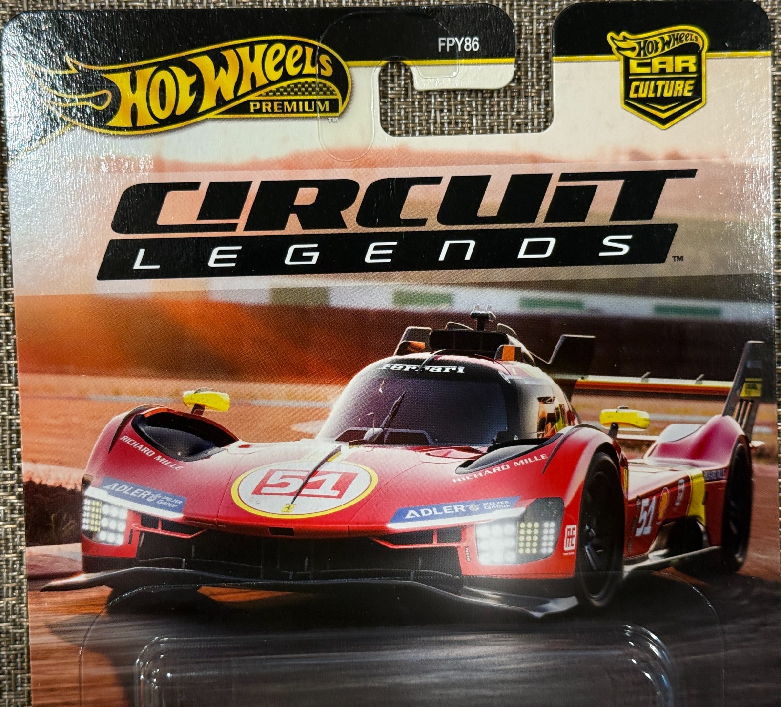 2025 Hot Wheels Car Culture Circuit Legends Ferrari 499P , Free shipping !