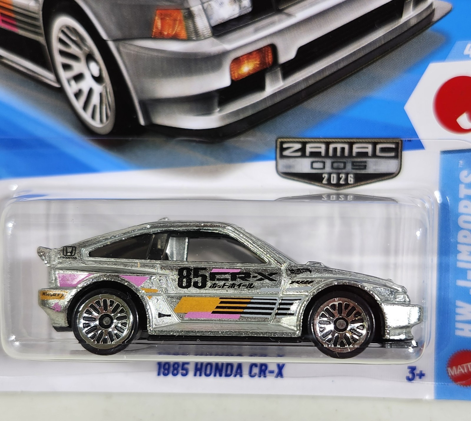 2026 Hot Wheels Zamac 1985 Honda CRX HW J-Imports Car 1/64 Toy Vehicle NEW