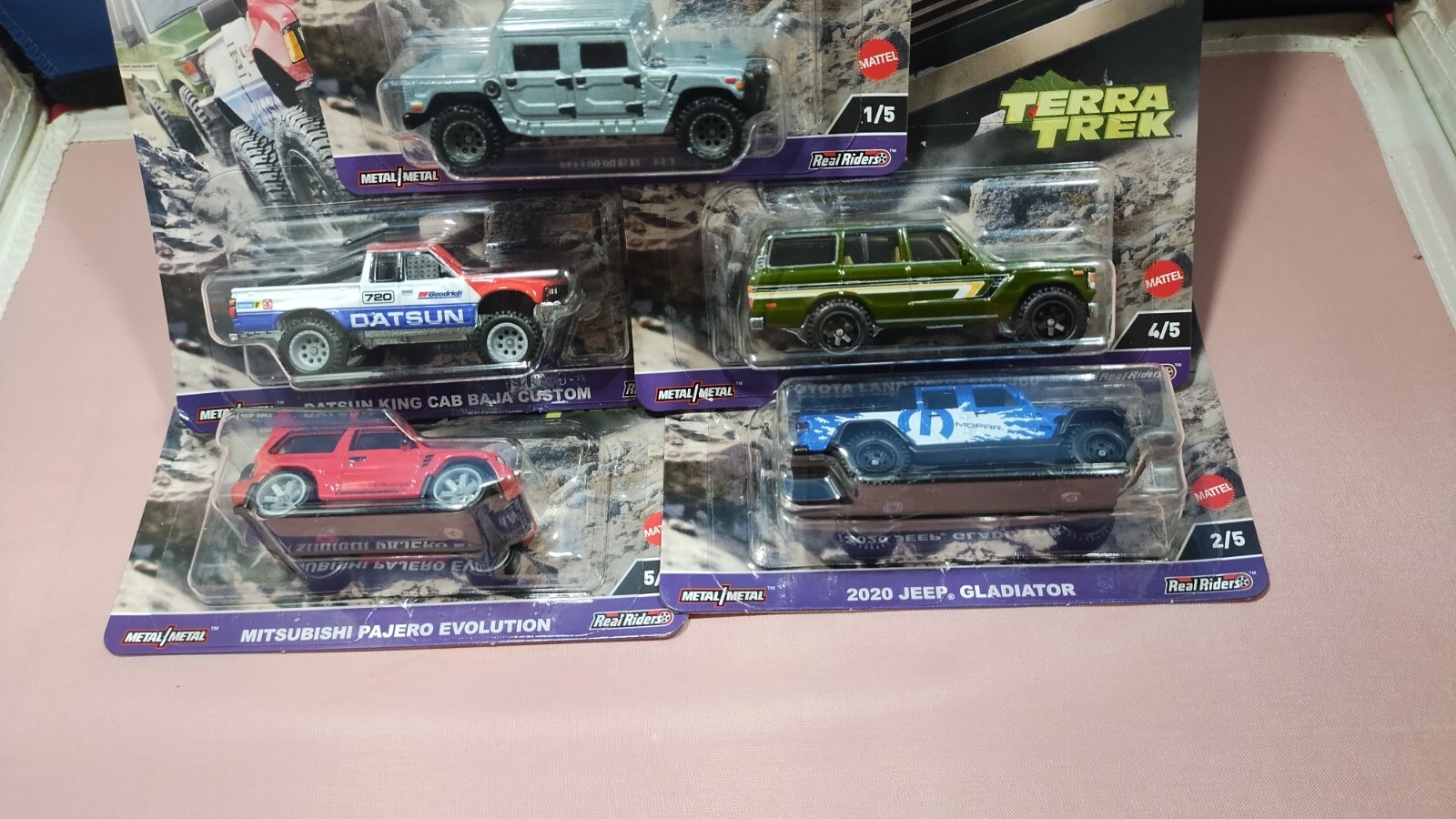 Hot Wheels Premium Car Culture Terra Trek 2024 Set Of 5 Real Riders Diecast New