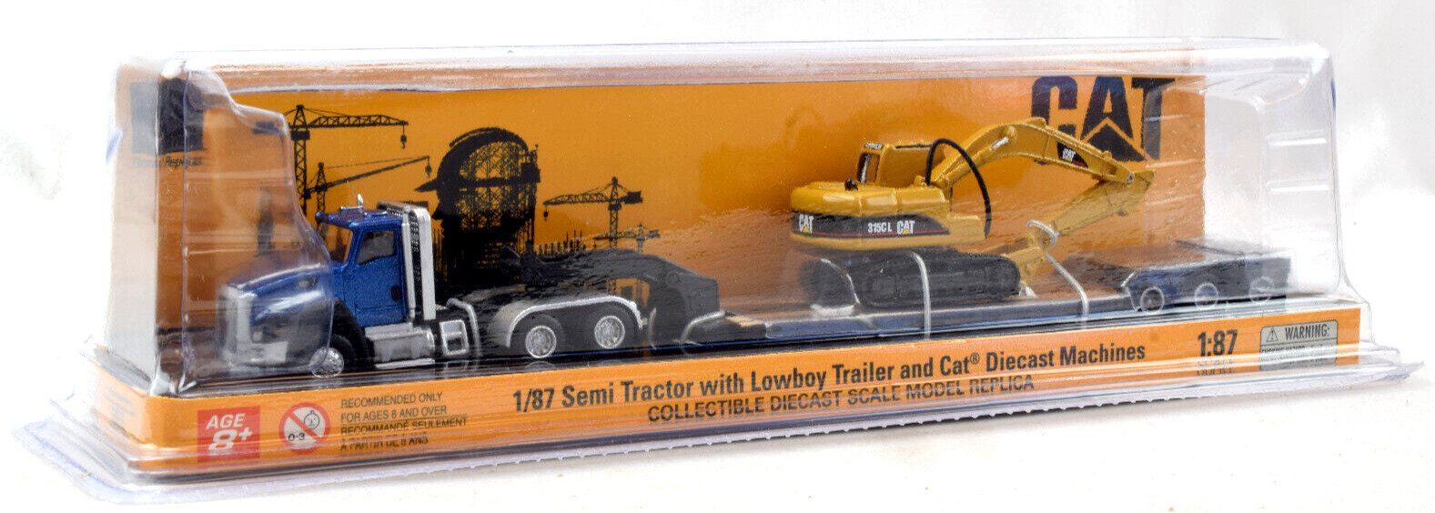 Diecast Masters CAT CT660 Tractor Trailer & 315C L Excavator 1:87 Model 84415