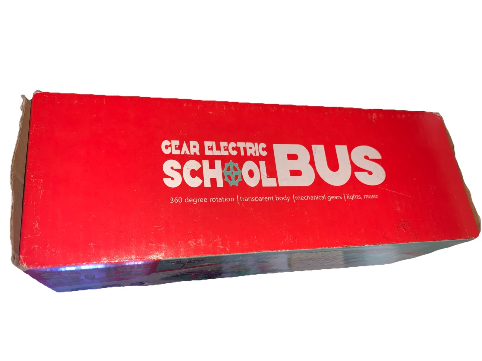 Light Up Transparent School Bus Toy for Kids & Toddlers – Musical, Flashing L…
