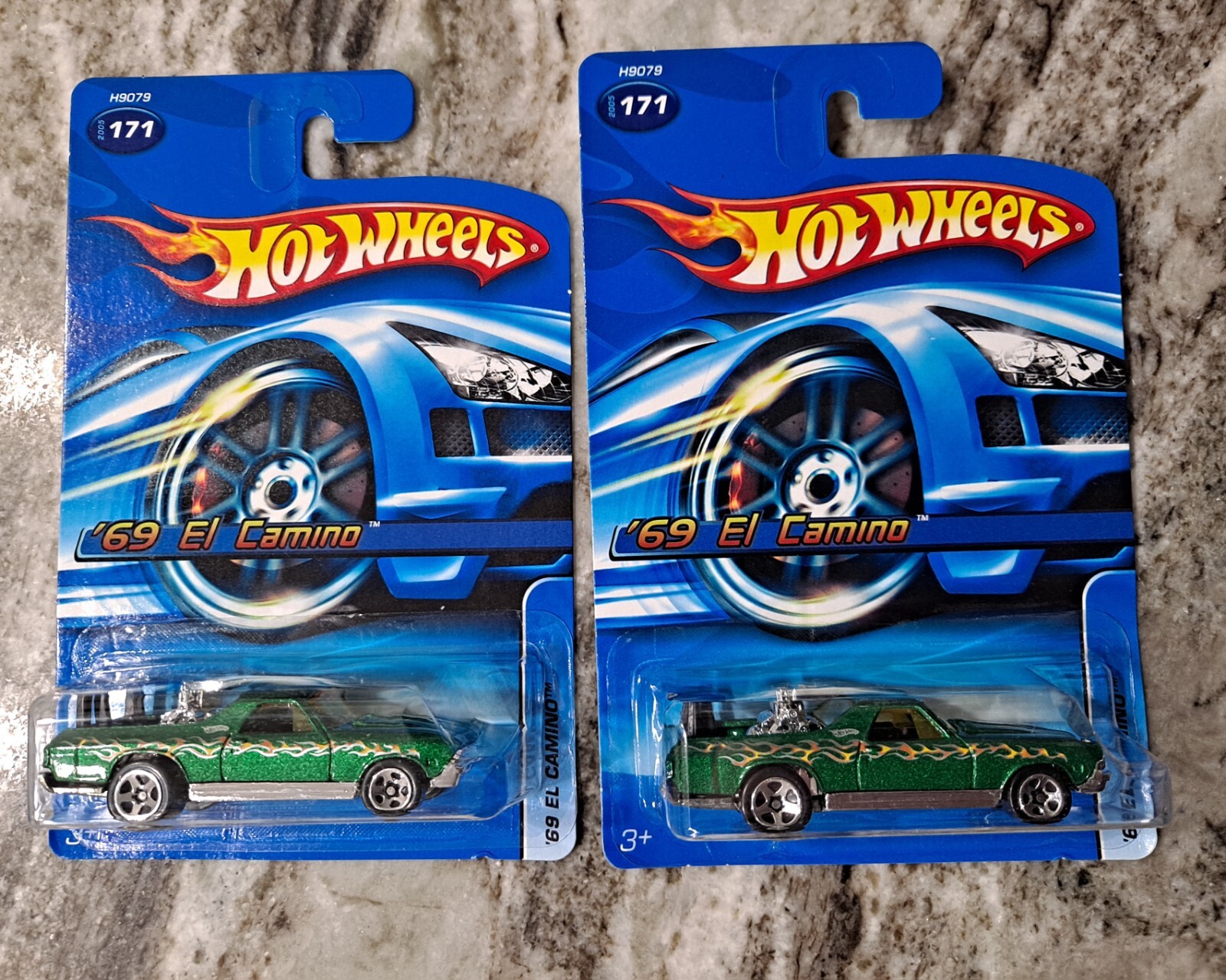 HOT WHEELS 2005 ’69 EL CAMINO KMART COLOR EXCLUSIVE X2 Lot