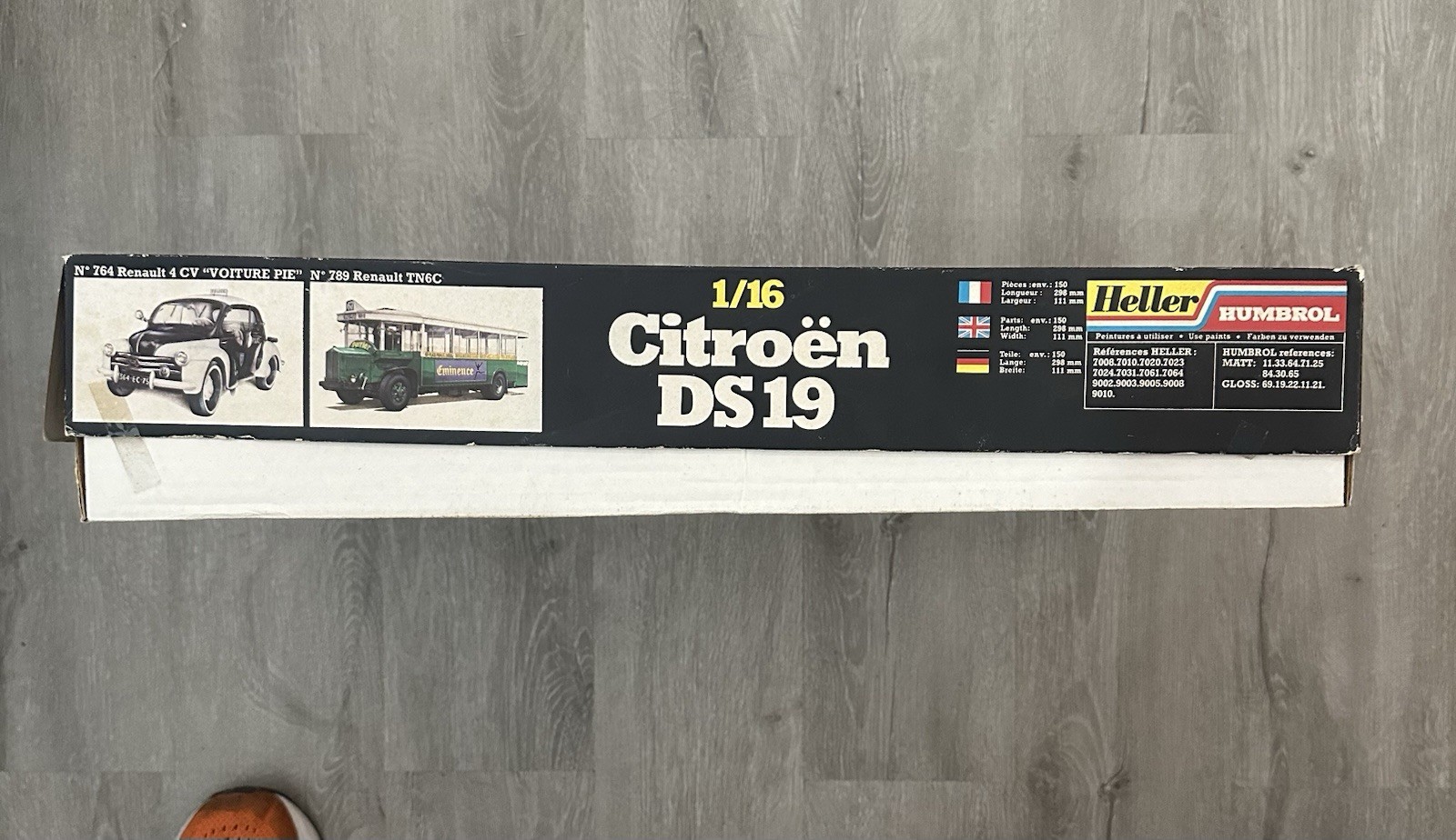 HELLER CITOEN DS19 1/16 Model Kit #25163 No.751 Open Box All Parts Sealed Car