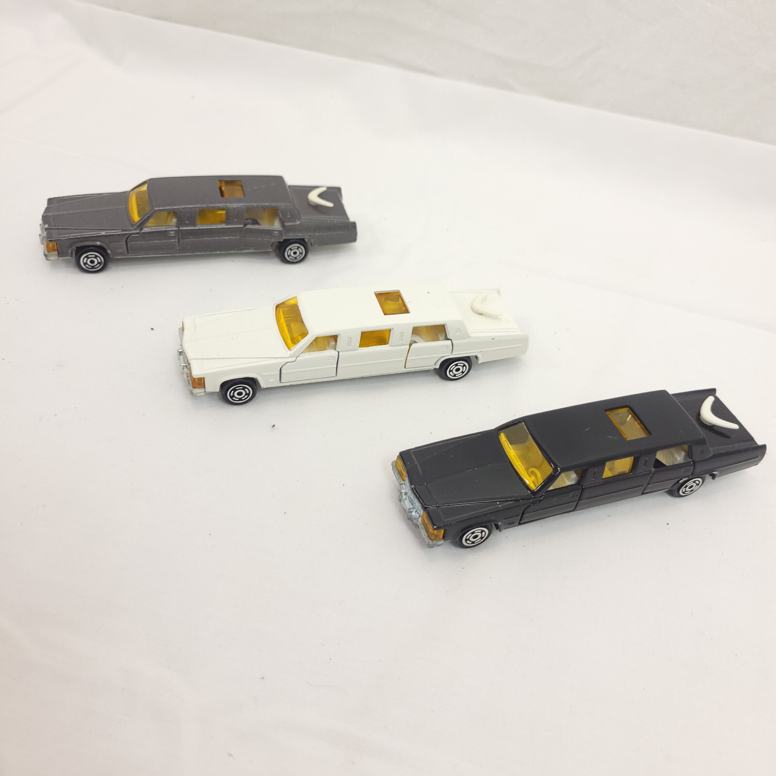 MAJORETTE # 339 CADILLAC STRETCH LIMOUSINE FRANCE 1:58 LOOSE Lot of 3 VGC
