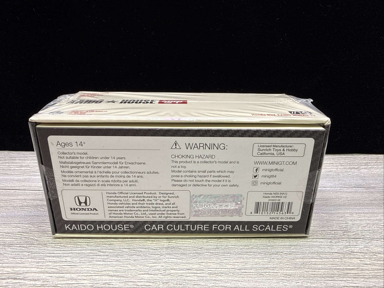 Kaido House x Mini GT 1:64 Honda NSX (NA1) Kaido WORKS V2 White KHMG148
