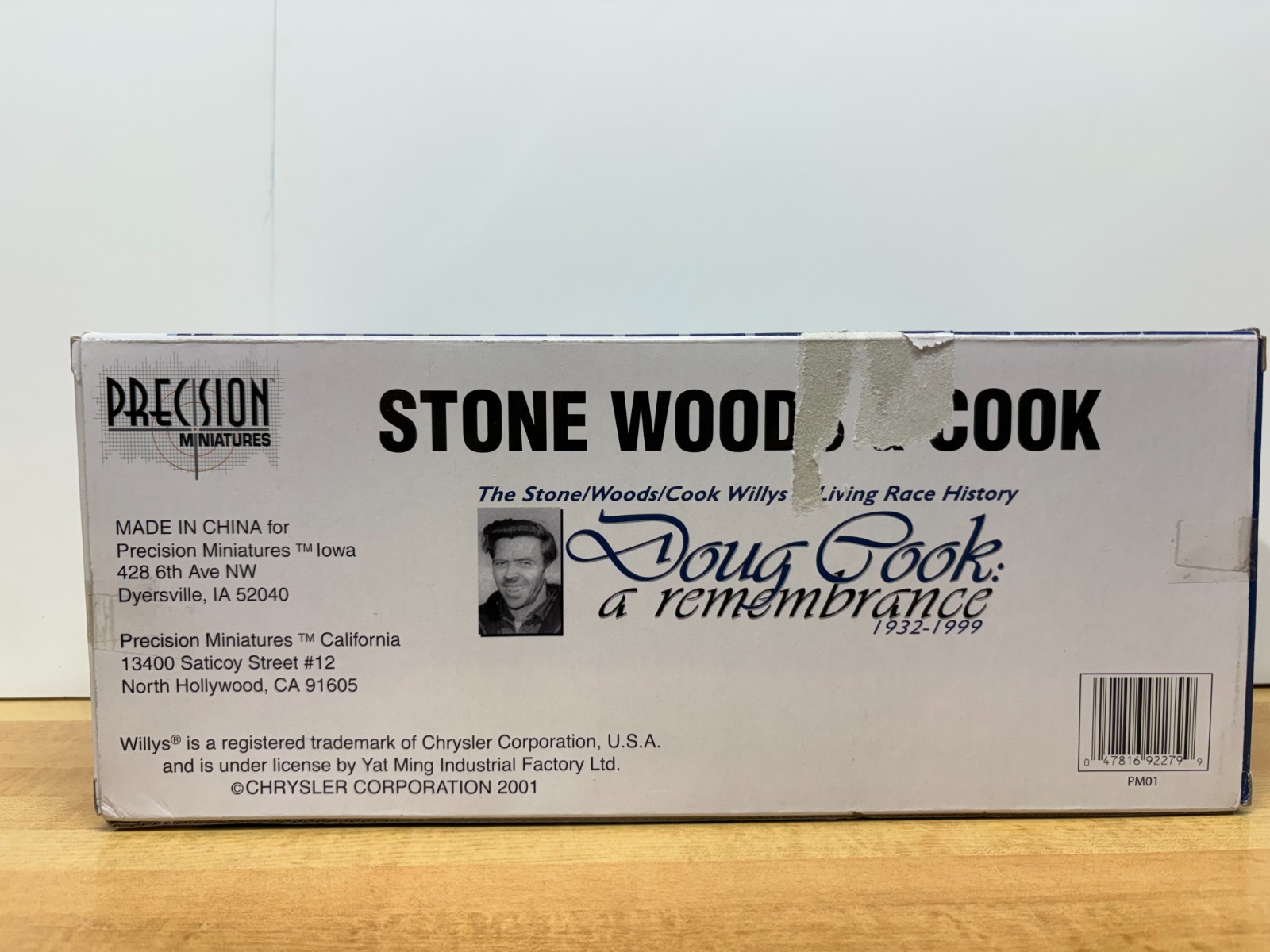 1941 Willys STONE WOODS & COOK Drag Car 1:18 Precision Minitures
