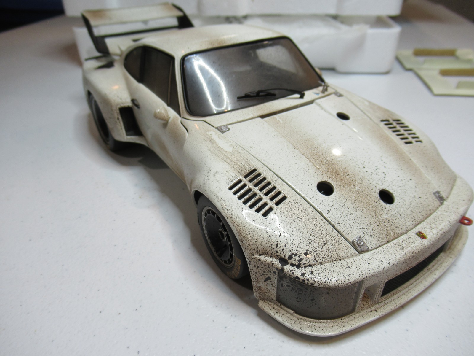 1976 Porsche 935 White Works Prototype Ultra Rare Finish Line Plus FLP Exoto
