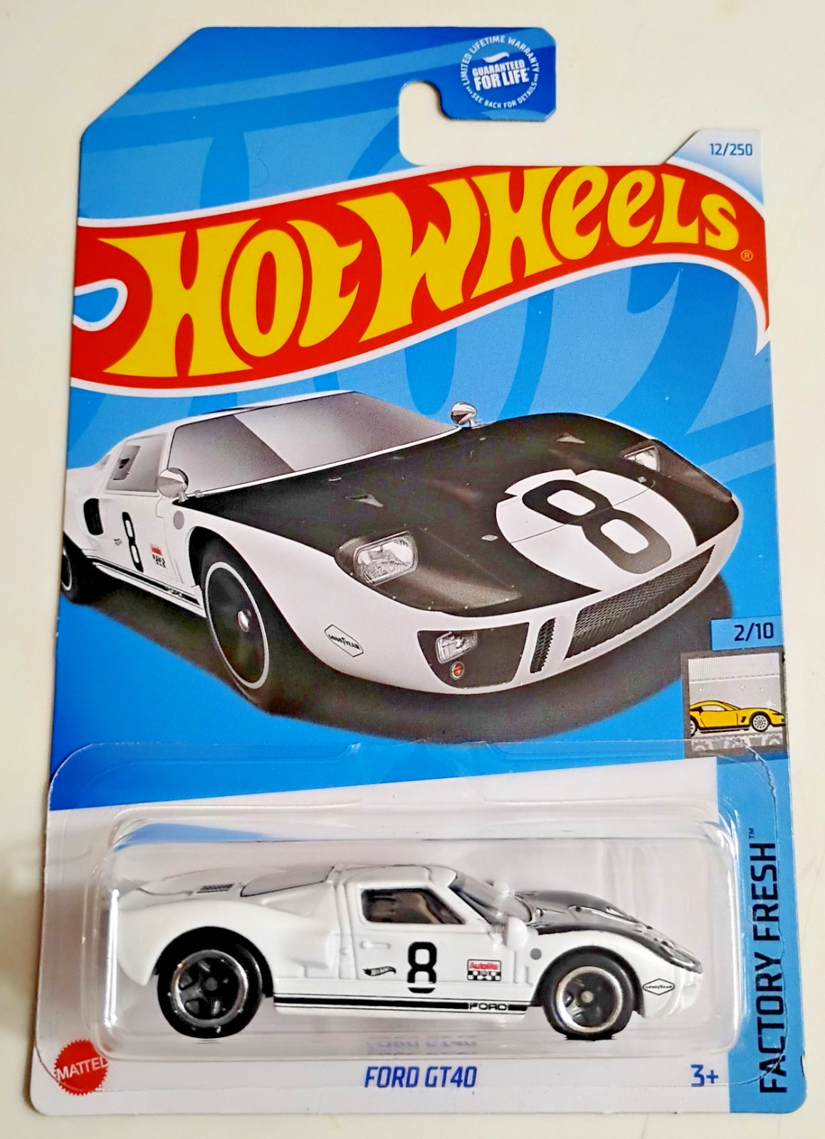 2024 Hot Wheels Lot 15 Ford GT40 12/250 Factory Fresh 2/10 Blue, White