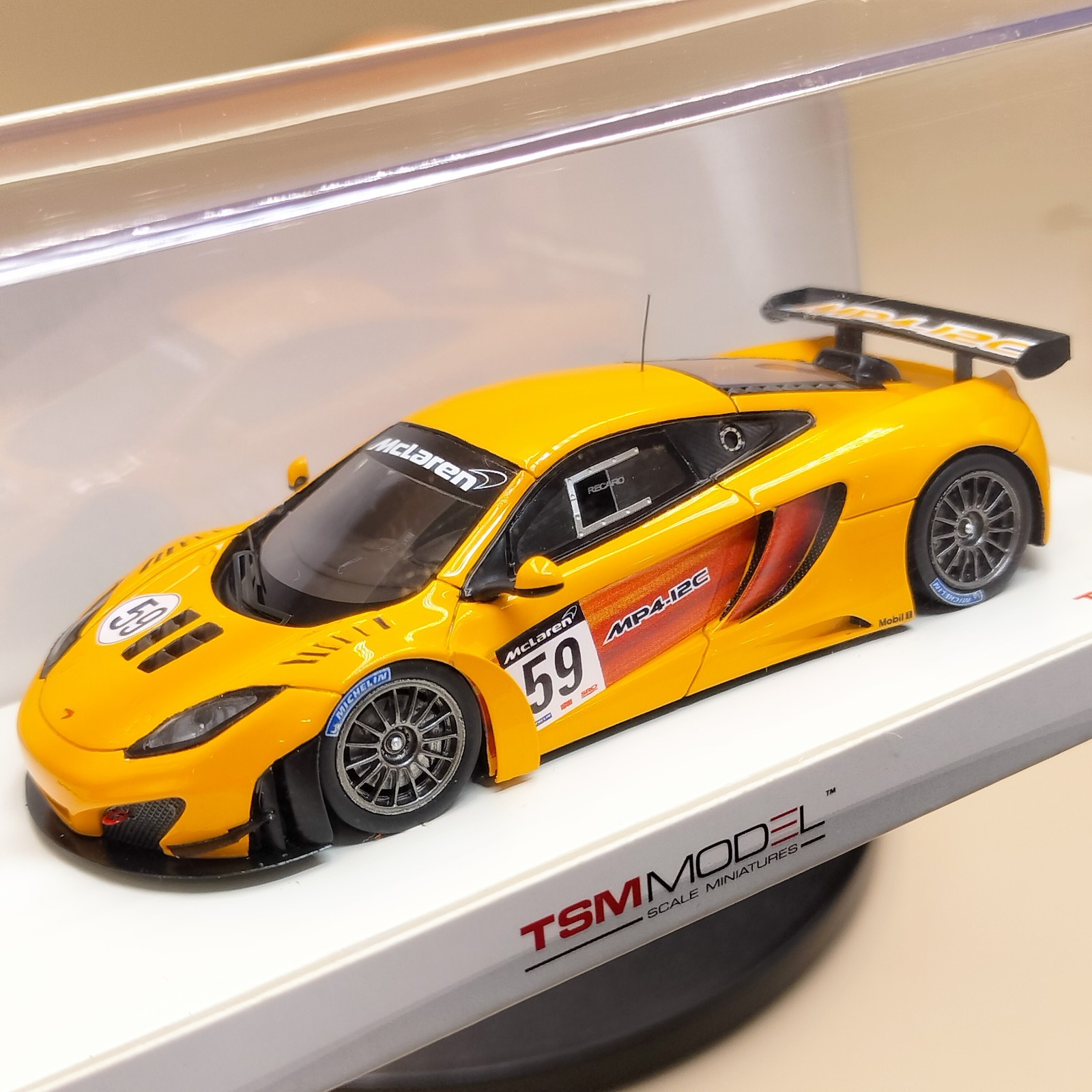 TSM 1/43 McLaren MP4-12C GT3 #59 2011 Presentation Model orange yellow TSM114358