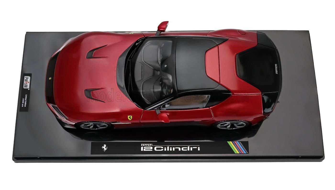 Polistil 1:18 Ferrari 12Cilindri 2024 Imola Red Metallic with Showcase (18FE0…