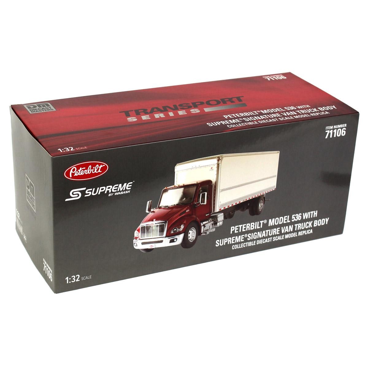 Diecast Masters 1/32 Peterbilt 536 White Supreme Signature Van Truck Body 71106