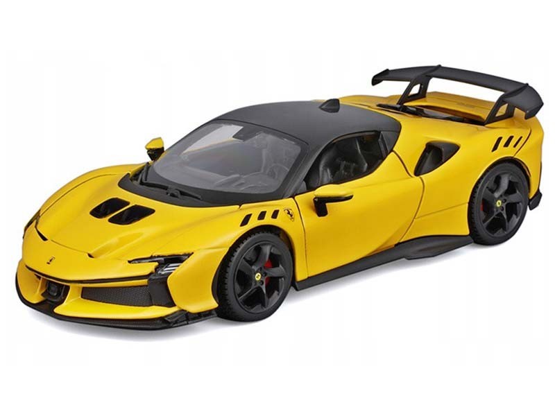 Ferrari SF90 XX Stradale – Yellow Diecast 1:24 Scale Model – Bburago 26032YLW
