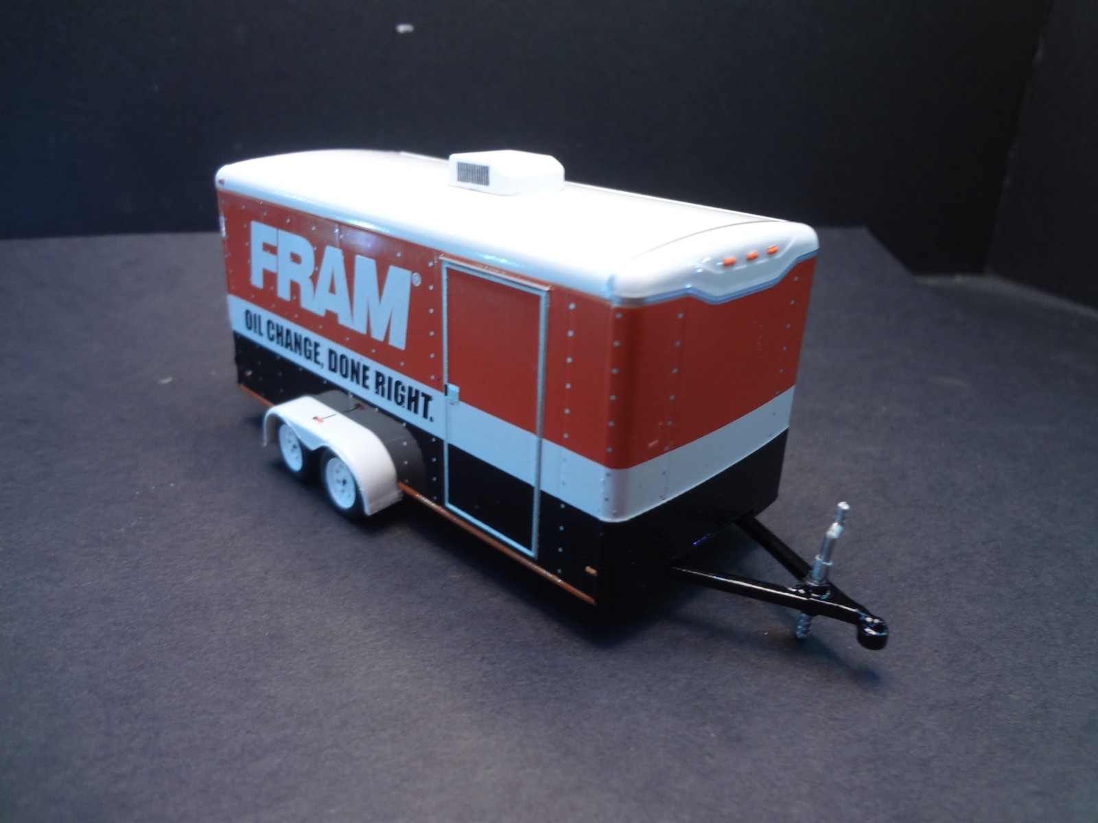 1:64 Scale enclosed car trailer w opening rear FRAM Oil Filters – Loose 1:64