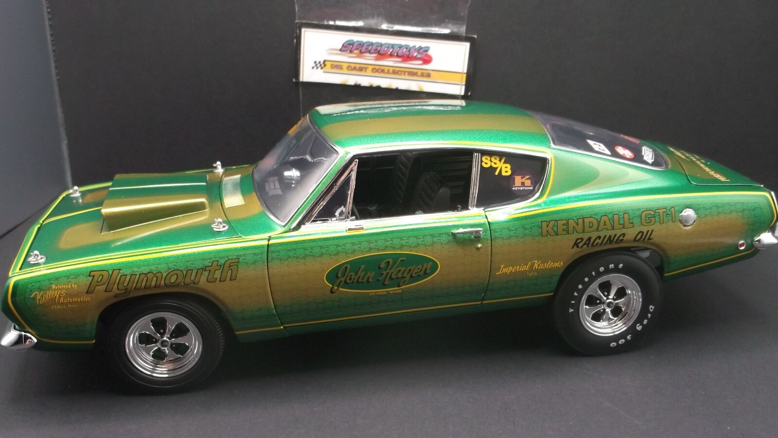 RARE 1968 JOHN HAGEN SUPER STOCK PLYMOUTH HEMI CUDA 426 A1806133AA 300 MADE ACME