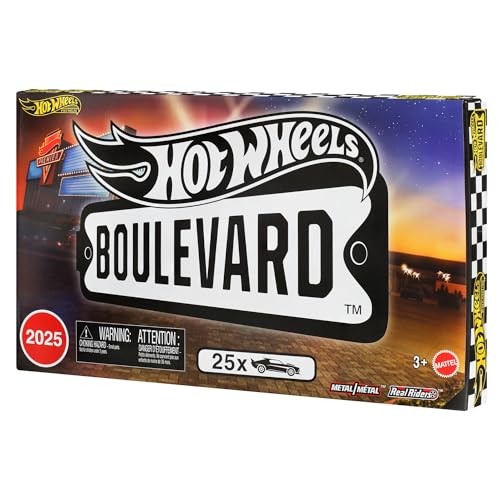 Hot Wheels Boulevard 25 Car Factory Set Premium Die Cast 1/64 Toy Cars JP