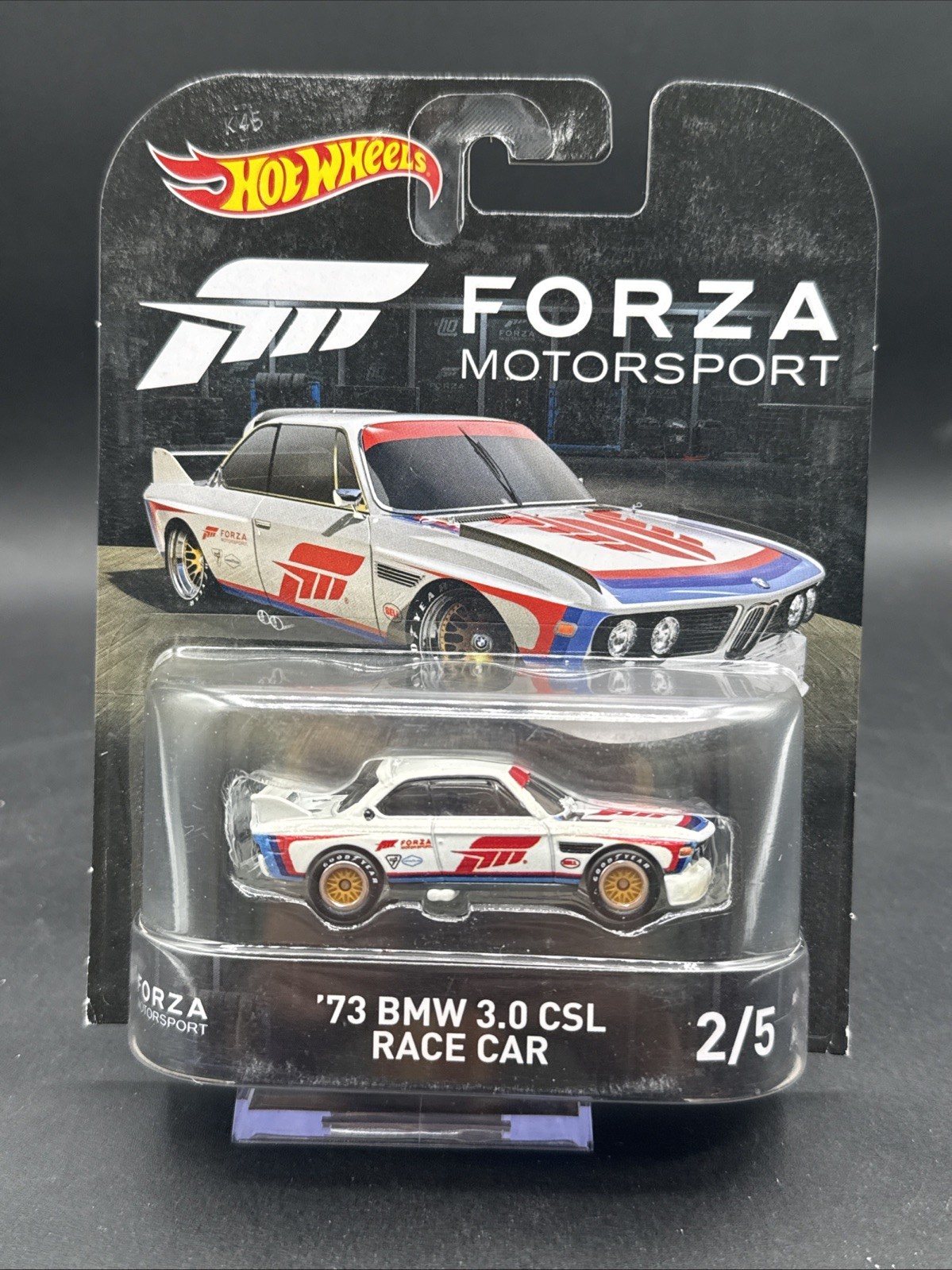 🚁2017 Hot Wheels Premium 73 BMW 3.0 CSL RACE CAR 2/5 white Forza Motorsport 🚁
