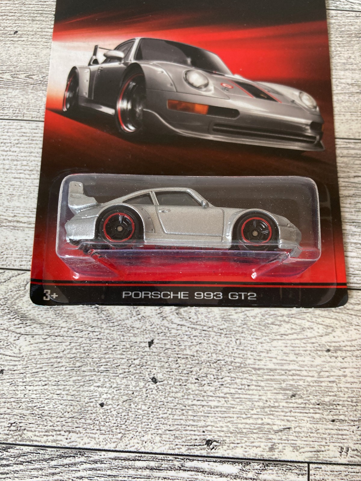 Hot Wheels Porsche Series – 993 GT2 – Walmart Exclusive – Silver – New – 2014