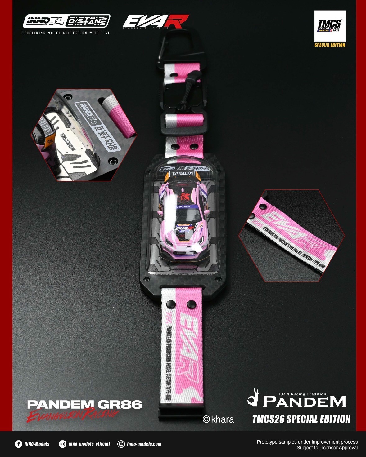 INNO64 1/64 EVA Racing Pandem GR86 Pink Std TMCS2026 Limited Chase Chance Sealed