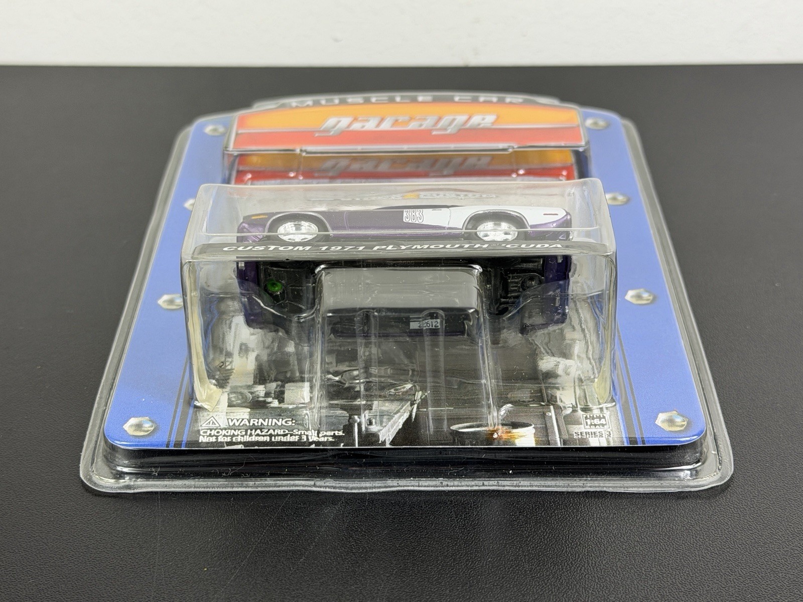 Greenlight Muscle Car Garage Custom 1971 Plymouth Cuda Purple 1:64 2007 NIP