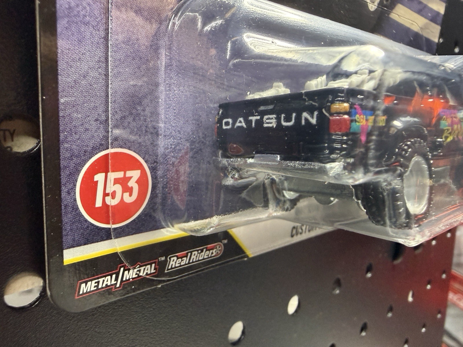 💥Hot Wheels Boulevard Datsun King Cab Baja Custom Pickup Truck Real Riders 1:64