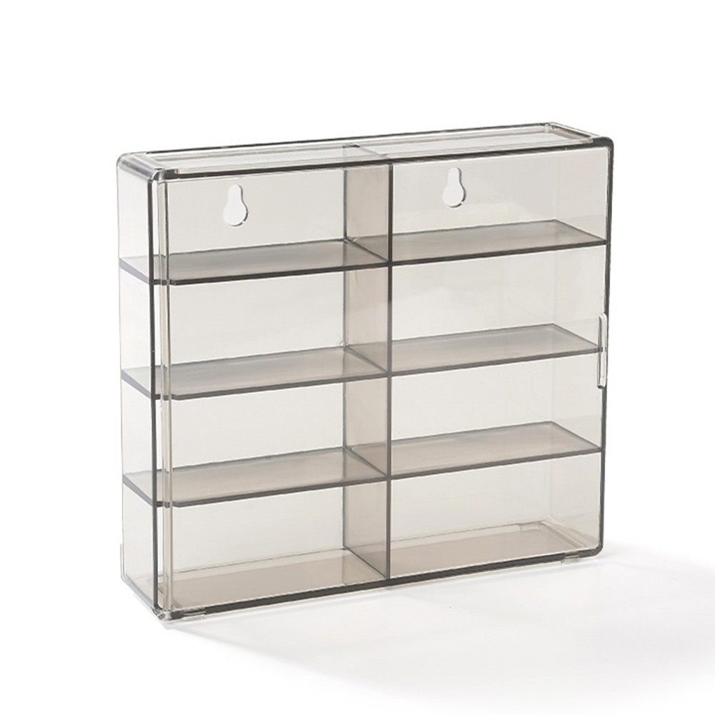 8-Grid Acrylic Display Case Storage Box For 1/64 Scale Diecast Cars Collectibles