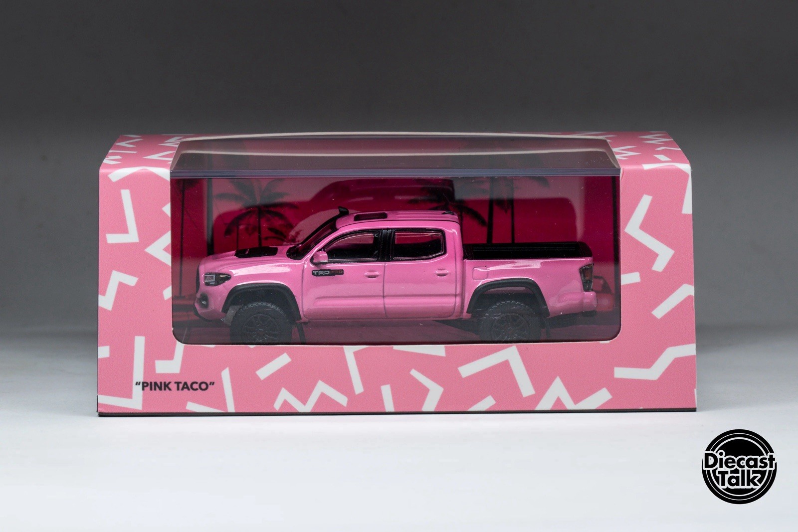 1/64 DiecastTalk Exclusive GCD Toyota Tacoma TRD PRO Pink Taco 1.0 New