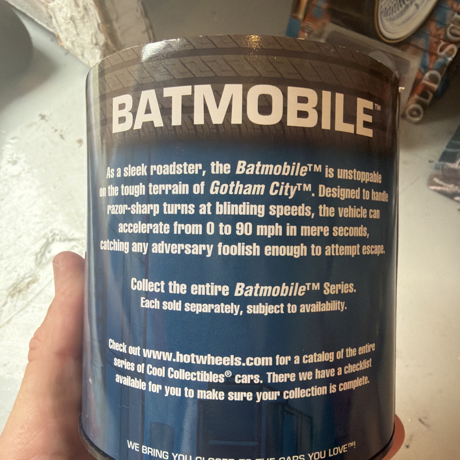 2005 Hot Wheels Batmobile Series Oil Can 1 of 3 Limited Edition 1/20000